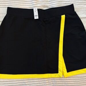 Black and Yellow Women's Skort